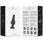 INTENSE – PLUG ANAL PIPO S SILICONE NOIR 9