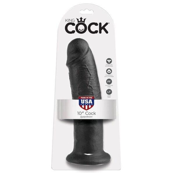 KING COCK - 10 GODE NOIR 25 CM-KING COCK-sextoys-lingerie-bdsm-hygiène-sexshop