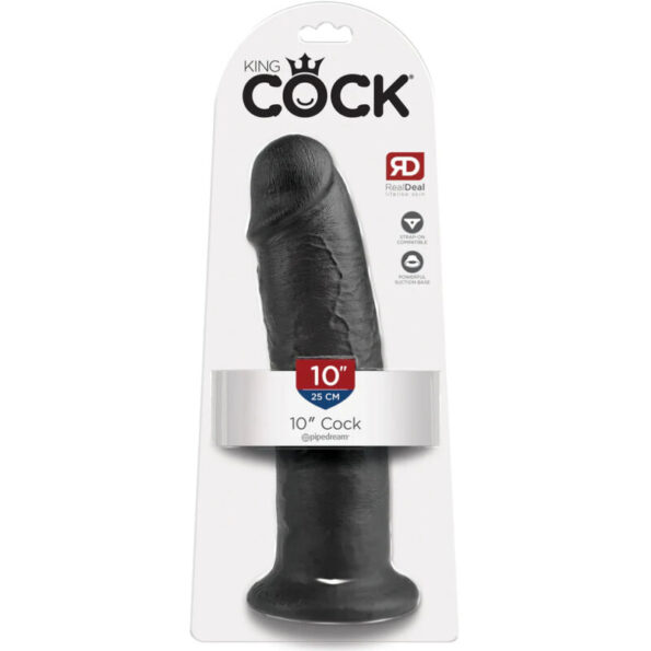 KING COCK - 10 GODE NOIR 25 CM-KING COCK-sextoys-lingerie-bdsm-hygiène-sexshop