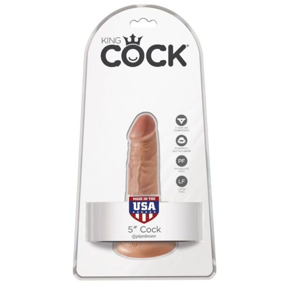 KING COCK - PÉNIS RÉALISTE 12 CM CARAMEL-KING COCK-sextoys-lingerie-bdsm-hygiène-sexshop