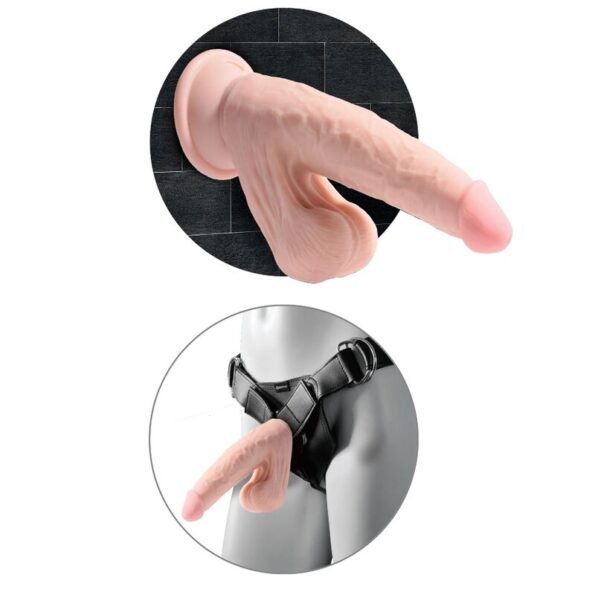 KING COCK - PLUS BALLES GODE 3D 20.3 CM-KING COCK PLUS-sextoys-lingerie-bdsm-hygiène-sexshop