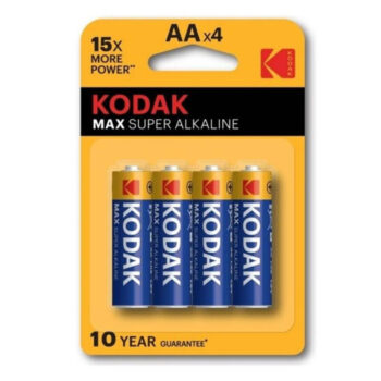KODAK - PILES ALCALINES MAX AA LR6 * 4-KODAK-sextoys-lingerie-bdsm-hygiène-sexshop