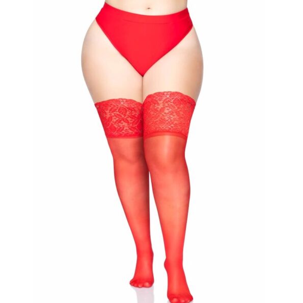 LEG AVENUE - STAY UPS SHEER CUISSE HAUT GRANDE TAILLE-LEG AVENUE HOSIERY-sextoys-lingerie-bdsm-hygiène-sexshop