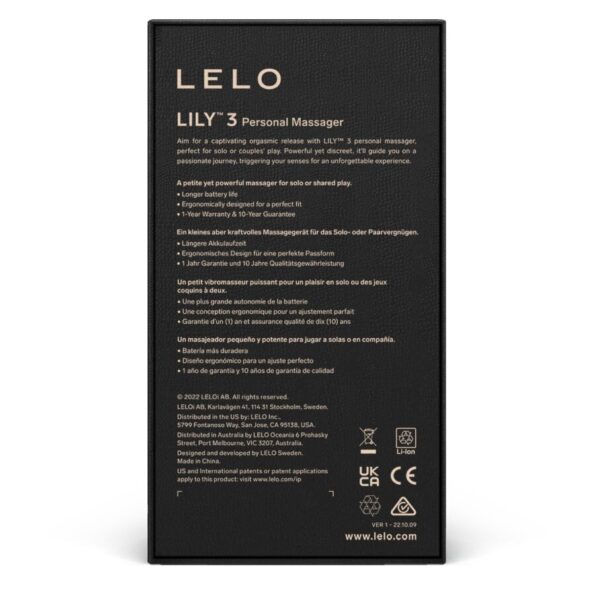 LELO - MASSEUR PERSONNEL LILY 3 - LAVANDE-LELO-sextoys-lingerie-bdsm-hygiène-sexshop