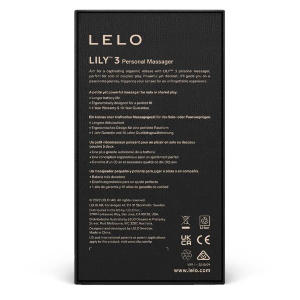 LELO - MASSEUR PERSONNEL LILY 3 - VIOLET-LELO-sextoys-lingerie-bdsm-hygiène-sexshop