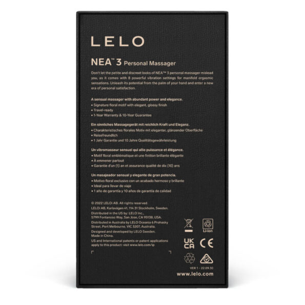 LELO - MASSEUR PERSONNEL NEA 3 - BLEU-LELO-sextoys-lingerie-bdsm-hygiène-sexshop