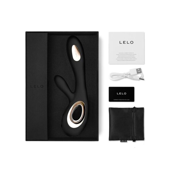 LELO - SORAYA WAVE VIBRATEUR LAPIN NOIR-LELO-sextoys-lingerie-bdsm-hygiène-sexshop