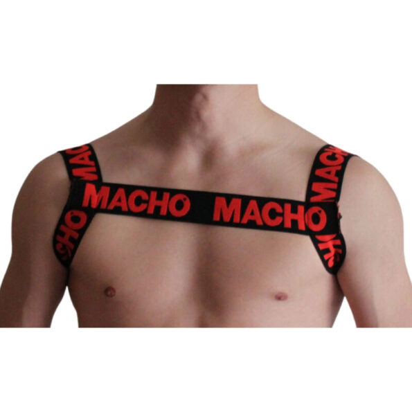 MACHO - HARNAIS DOUBLE ROUGE-MACHO UNDERWEAR-sextoys-lingerie-bdsm-hygiène-sexshop