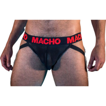 MACHO - MX26X2 JOCK NOIR/ROUGE L-MACHO UNDERWEAR-sextoys-lingerie-bdsm-hygiène-sexshop