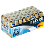 MAXELL – PILE ALCALINA AA LR6 PACK*32 UDS