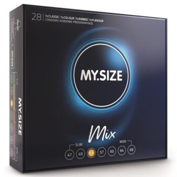 MY SIZE - MIX PRÉSERVATIFS 53 MM 28 UNITÉS-MY SIZE MIX-sextoys-lingerie-bdsm-hygiène-sexshop