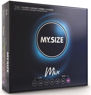 MY SIZE - MIX PRÉSERVATIFS 69 MM 28 UNITÉS-MY SIZE MIX-sextoys-lingerie-bdsm-hygiène-sexshop