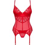 OBSESSIVE – CORSET & STRING INGRIDIA ROUGE XS/S