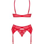 OBSESSIVE – INGRIDIA ENSEMBLE DEUX PIÈCES SANS CROTCHLESS ROUGE XL/XXL