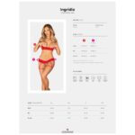 OBSESSIVE – INGRIDIA ENSEMBLE DEUX PIÈCES SANS CROTCHLESS ROUGE XL/XXL