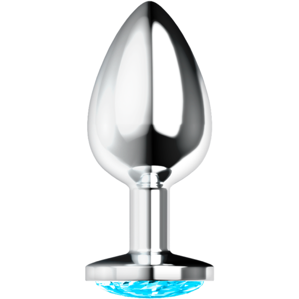 OHMAMA - PLUG ANAL AVEC CRISTAL BLEU L-OHMAMA ANAL-sextoys-lingerie-bdsm-hygiène-sexshop