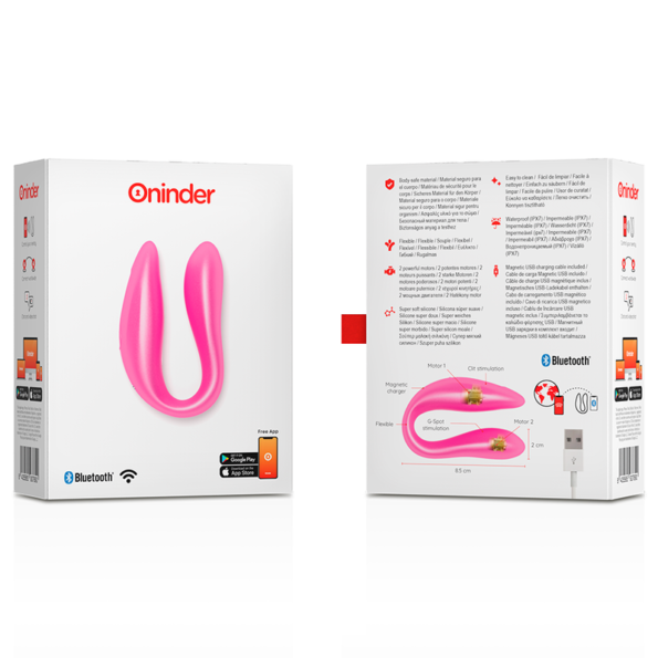 ONINDER - LISBOA G-SPOT & CLITORAL STIMULATEUR ROSE - APPLICATION GRATUITE-ONINDER-sextoys-lingerie-bdsm-hygiène-sexshop