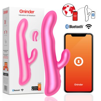 ONINDER - OSLO VIBRATION ET ROTATION ROSE - APPLICATION GRATUITE-ONINDER-sextoys-lingerie-bdsm-hygiène-sexshop