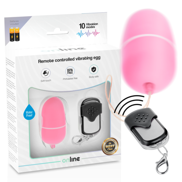 ONLINE - OEUF VIBRANT TÉLÉCOMMANDE M ROSE-ONLINE-sextoys-lingerie-bdsm-hygiène-sexshop