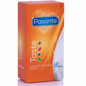PASANTE - PAR PRÉSERVATIFS SAVEURS 12 UNITÉS-PASANTE-sextoys-lingerie-bdsm-hygiène-sexshop