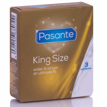 PASANTE - PRÉSERVATIFS KING SIZE 3 UNITÉS-PASANTE-sextoys-lingerie-bdsm-hygiène-sexshop
