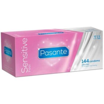 PASANTE - PRÉSERVATIFS ULTRAFINS SENSIBLES 144 UNITÉS-PASANTE-sextoys-lingerie-bdsm-hygiène-sexshop