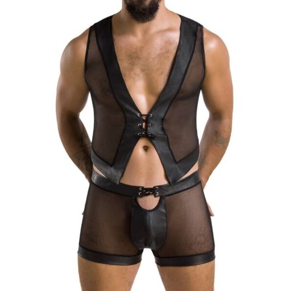 PASSION - 053 ENSEMBLE WILLIAM NOIR L/XL-PASSION MEN-sextoys-lingerie-bdsm-hygiène-sexshop