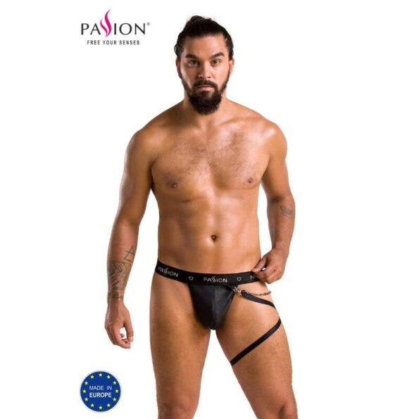 PASSION - 058 BILL THONG NOIR L/XL-PASSION MEN-sextoys-lingerie-bdsm-hygiène-sexshop