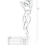 PASSION – FEMME BS013 BODYSTOCKING BLANC TAILLE UNIQUE
