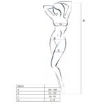 PASSION – FEMME BS014 BODYSTOCKING BLANC TAILLE UNIQUE
