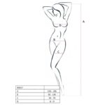 PASSION – FEMME BS017 BODYSTOCKING BLANC TAILLE UNIQUE