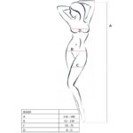 PASSION – FEMME BS020 BODYSTOCKING BLANC TAILLE UNIQUE