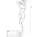 PASSION – FEMME BS024 BODYSTOCKING BLANC TAILLE UNIQUE