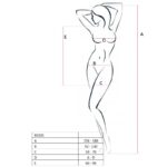 PASSION – FEMME BS025 BODYSTOCKING BLANC STYLE ROBE TAILLE UNIQUE