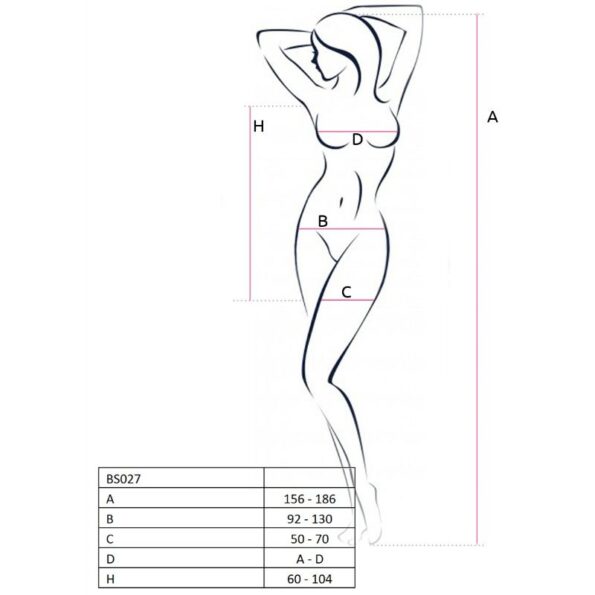 PASSION - FEMME BS027 BODYSTOCKING BLANC STYLE ROBE TAILLE UNIQUE-PASSION WOMAN BODYSTOCKINGS-sextoys-lingerie-bdsm-hygiène-sexshop