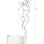 PASSION – FEMME BS027 BODYSTOCKING STYLE ROBE NOIR TAILLE UNIQUE