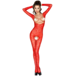 PASSION – FEMME BS031 BODYSTOCKING ROUGE TAILLE UNIQUE