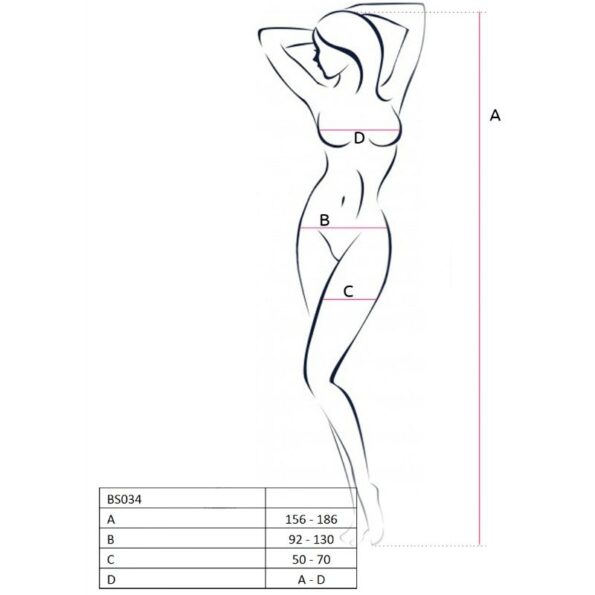 PASSION - FEMME BS034 BODYSTOCKING BLANC TAILLE UNIQUE-PASSION WOMAN-sextoys-lingerie-bdsm-hygiène-sexshop