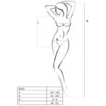 PASSION – FEMME BS035 BODYSTOCKING BLANC TAILLE UNIQUE