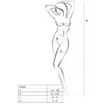 PASSION – FEMME BS036 BODYSTOCKING BLANC TAILLE UNIQUE