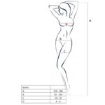 PASSION – FEMME BS045 BODYSTOCKING BLANC TAILLE UNIQUE