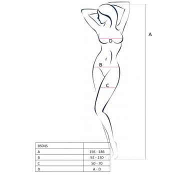 PASSION - FEMME BS045 BODYSTOCKING BLANC TAILLE UNIQUE-PASSION WOMAN-sextoys-lingerie-bdsm-hygiène-sexshop