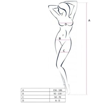 PASSION - FEMME BS046 BODYSTOCKING BLANC TAILLE UNIQUE-PASSION WOMAN-sextoys-lingerie-bdsm-hygiène-sexshop