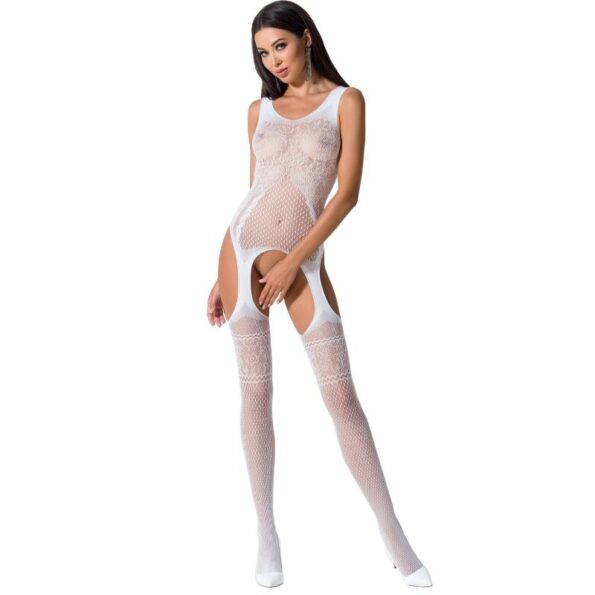 PASSION - FEMME BS061 BODYSTOCKING BLANC TAILLE UNIQUE-PASSION WOMAN-sextoys-lingerie-bdsm-hygiène-sexshop