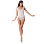 PASSION – FEMME BS064 BODYSTOCKING BLANC TAILLE UNIQUE