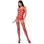 PASSION – FEMME BS067 BODYSTOCKING ROUGE TAILLE UNIQUE