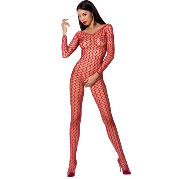 PASSION - FEMME BS068 BODYSTOCKING ROUGE TAILLE UNIQUE-PASSION WOMAN-sextoys-lingerie-bdsm-hygiène-sexshop