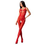 PASSION – FEMME BS078 BODYSTOCKING TAILLE UNIQUE ROUGE