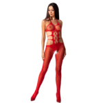 PASSION – FEMME BS084 BODYSTOCKING ROUGE TAILLE UNIQUE