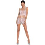PASSION – FEMME BS090 BODYSTOCKING BLANC TAILLE UNIQUE